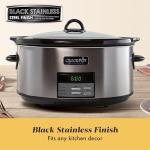 Crock-Pot 8-Quart Programmable Slow Cooker, Black