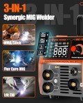 135A 3-in-1 Flux Core MIG Welder 110V