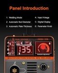 135A 3-in-1 Flux Core MIG Welder 110V