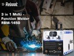 Portable 3-in-1 Flux Core MIG Welder 110V