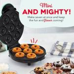 Mini Donut Maker - Makes 7 Homemade Treats - Aqua