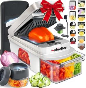 Mandoline Slicer with 12 Blades and Container