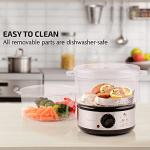 OVENTE 2-Tier Electric Food Steamer, 5 Quart