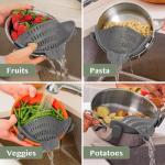 Pasta Strainer Clip-On - Heat-Resistant Silicone
