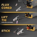 TOOLIOM 135A Gasless 3-in-1 MIG Welder 110V