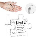 Personalized Acrylic Puzzle Plaque for Dad