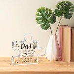 Personalized Acrylic Puzzle Plaque for Dad