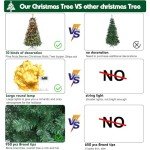 6ft Christmas Tree with Lights and Decorations