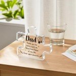 Personalized Acrylic Puzzle Plaque for Dad