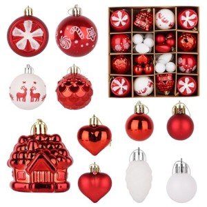 40PCS Shatterproof Christmas Tree Ornament Balls