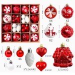 40PCS Shatterproof Christmas Tree Ornament Balls