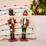 Wooden Nutcracker Christmas Decorations - 2 Pack