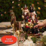 2-Piece Wooden Nutcracker Soldier Christmas Decorations