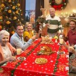 Festive Rectangular Christmas Tablecloth - 54x108 Inches