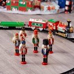 6 PC Nutcracker Wooden Christmas Ornaments Set