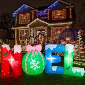 Noverlife 9FT Christmas Inflatable Noel Yard Decor