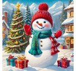 Christmas Snowman Diamond Painting Kit for Adults