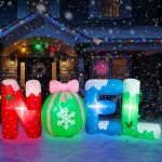 Noverlife 9FT Christmas Inflatable Noel Yard Decor