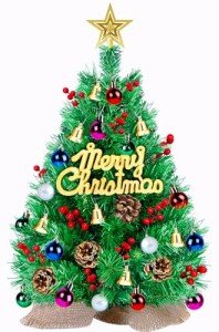 2ft Mini Christmas Tree with 50 DIY Decorations