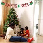 Christmas Party Banner with Red & Green Glitter