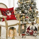 Merry Christmas Gnome Throw Pillow Covers - Set of 4