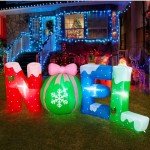 Noverlife 9FT Christmas Inflatable Noel Yard Decor
