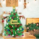 2ft Mini Christmas Tree with 50 DIY Decorations