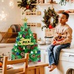 2ft Mini Christmas Tree with 50 DIY Decorations
