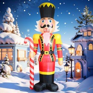 Giant Nutcracker Christmas Inflatable Yard Decoration