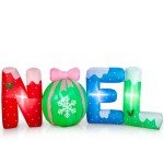 Noverlife 9FT Christmas Inflatable Noel Yard Decor