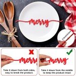 12-Piece Christmas Word Cutout Decor Set