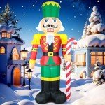 Giant Nutcracker Christmas Inflatable Yard Decoration