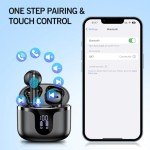 Bluetooth 5.3 Waterproof Wireless Earbuds with 42 Hours Playback