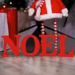Rustic Wooden Noel Centerpiece for Christmas Decor