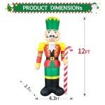 Giant Nutcracker Christmas Inflatable Yard Decoration