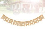 Rustic Joyeux Noel Burlap Christmas Banner