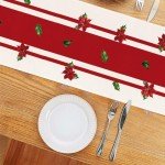 Merry Christmas Table Runner, 13x72 Inch Decor