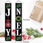 Joy Noel Christmas Door Hanging Banner Sign