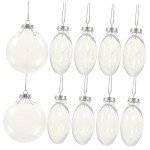 10 Pcs Shatterproof Christmas Tree Ornaments