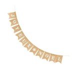 Rustic Joyeux Noel Burlap Christmas Banner