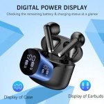 Bluetooth 5.3 Waterproof Wireless Earbuds with 42 Hours Playback