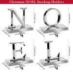 Set of 4 Metal Christmas Stocking Holders