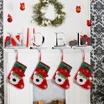 Set of 4 Metal Christmas Stocking Holders