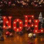 Christmas LED Letter Lights for Festive Decor