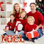 4 Pack LED Noel Marquee Letters – Red