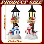 2 Pack Christmas Table Decorations: Cardinal & Snowman