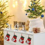 Set of 4 Metal Christmas Stocking Holders