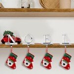 Set of 4 Metal Christmas Stocking Holders