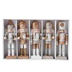 Christmas Nutcracker Ornaments Set - Wooden Decorations