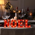 Christmas LED Letter Lights for Festive Decor